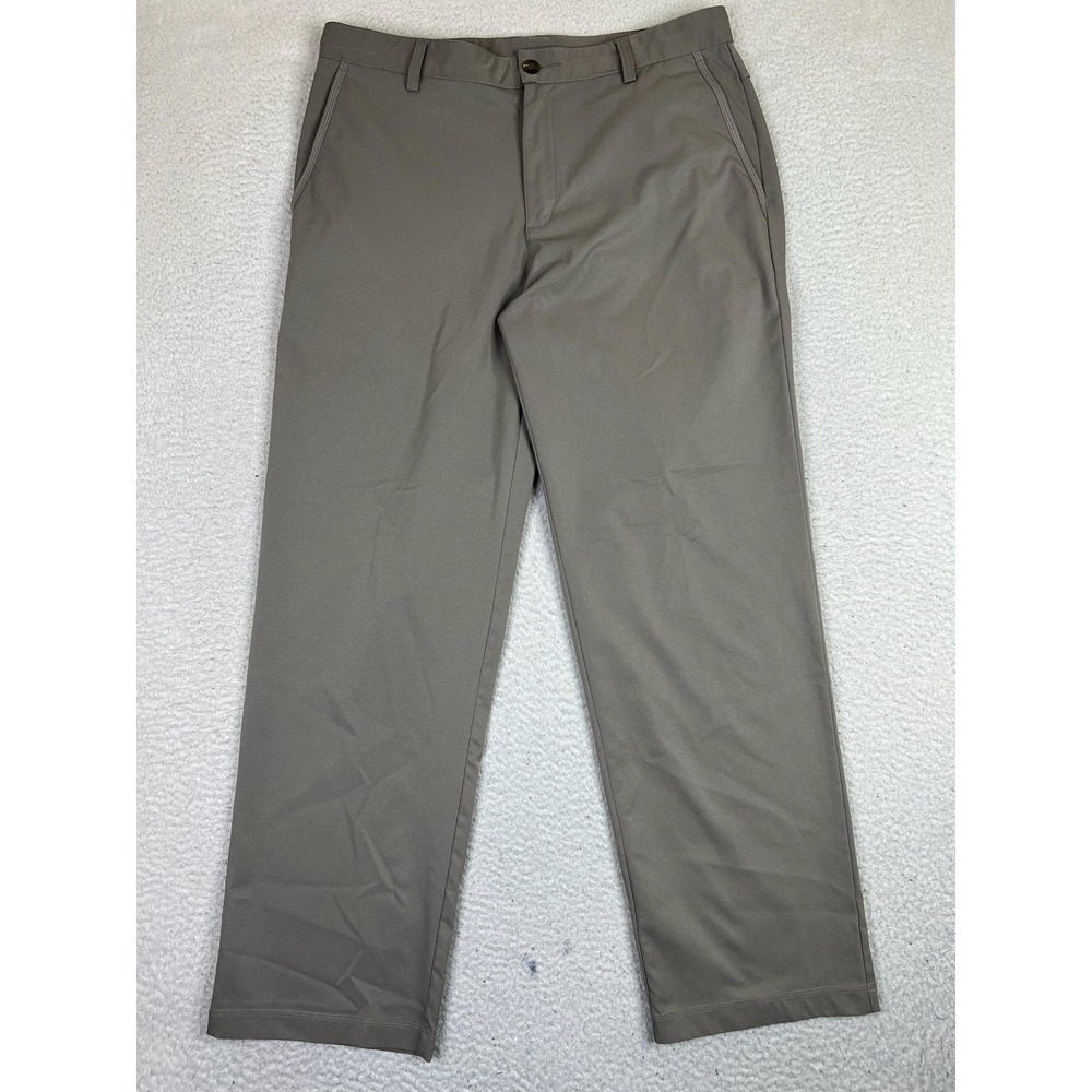 Adidas Pants Mens 34x32 Gray Golf Performance Stretch Polyester‎ Trousers